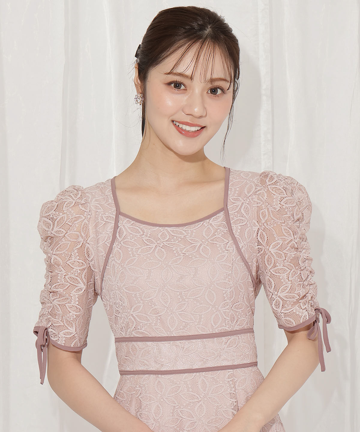 WILLSELECTION「配色レースワンピース」|ワンピース|