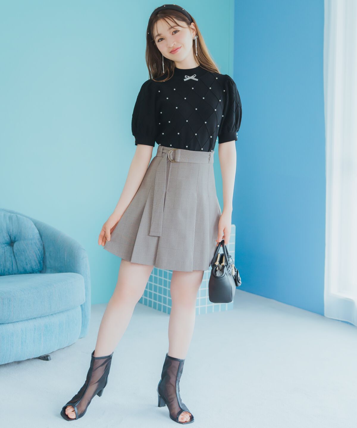 WILLSELECTION「タックプリーツミニスカート」|スカート|