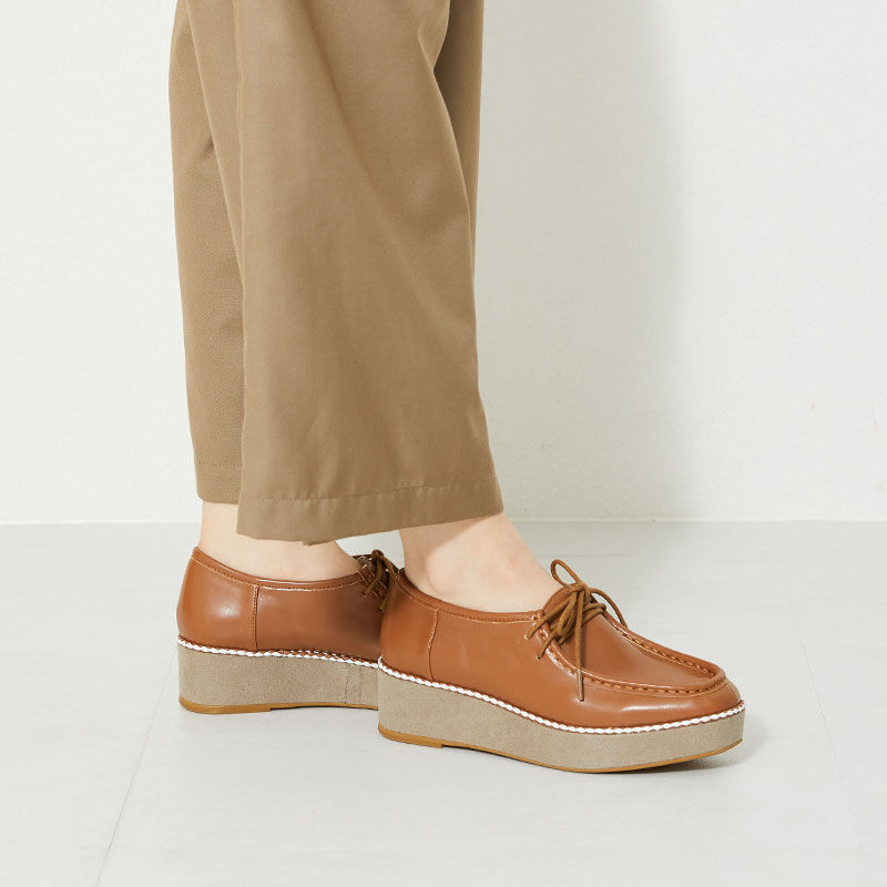 ORiental TRaffic「厚底チロリアンシューズ/31123」|パンプス|BROWN