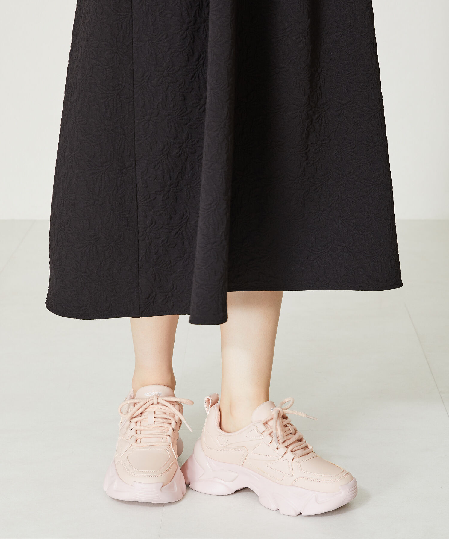 ORiental TRaffic「【トレンド】フレアソールシューレーススニーカー/OT3735 スニーカー 人気 売れてる スポーティー」|スニーカー|