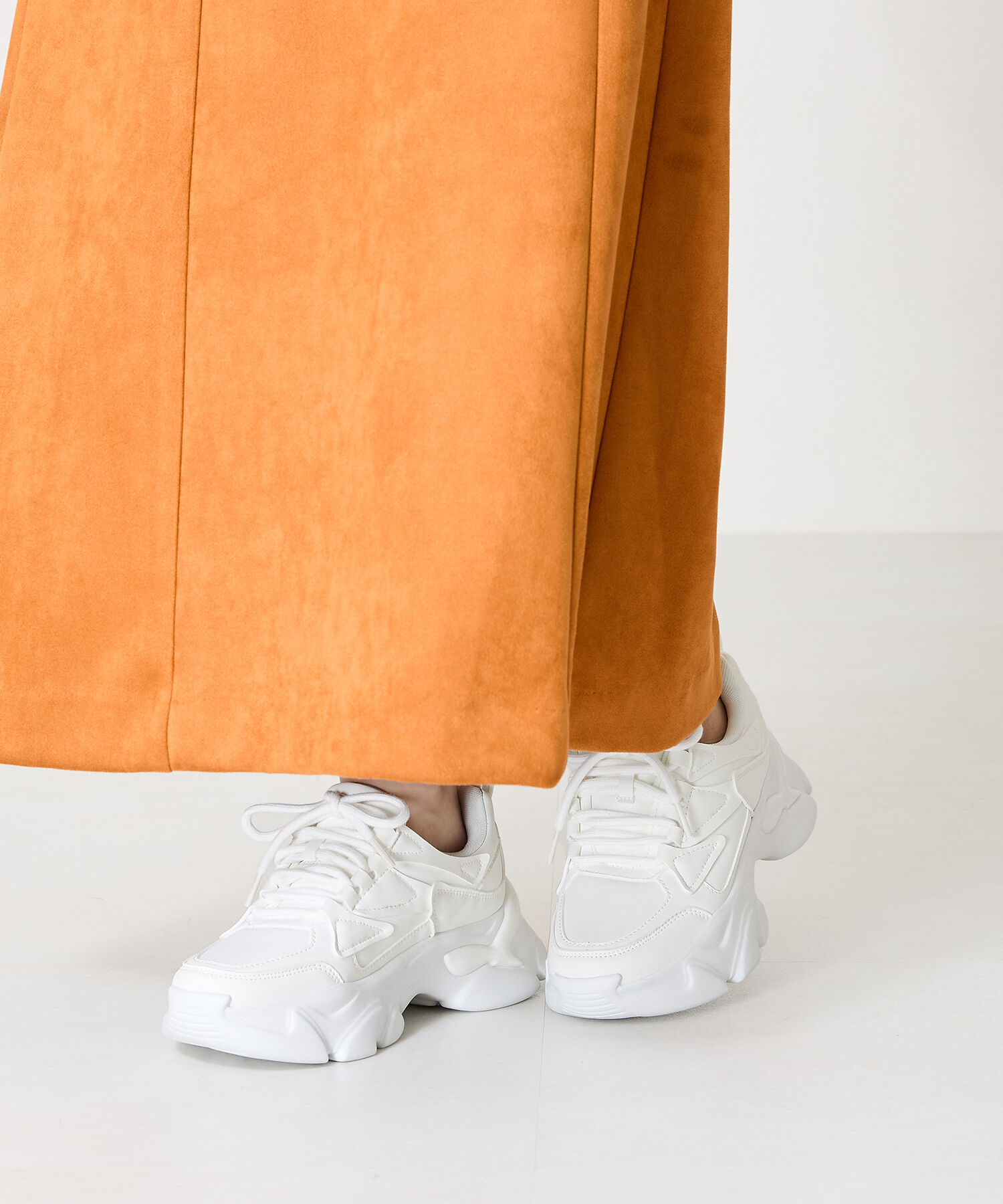 ORiental TRaffic「【トレンド】フレアソールシューレーススニーカー/OT3735 スニーカー 人気 売れてる スポーティー」|スニーカー|