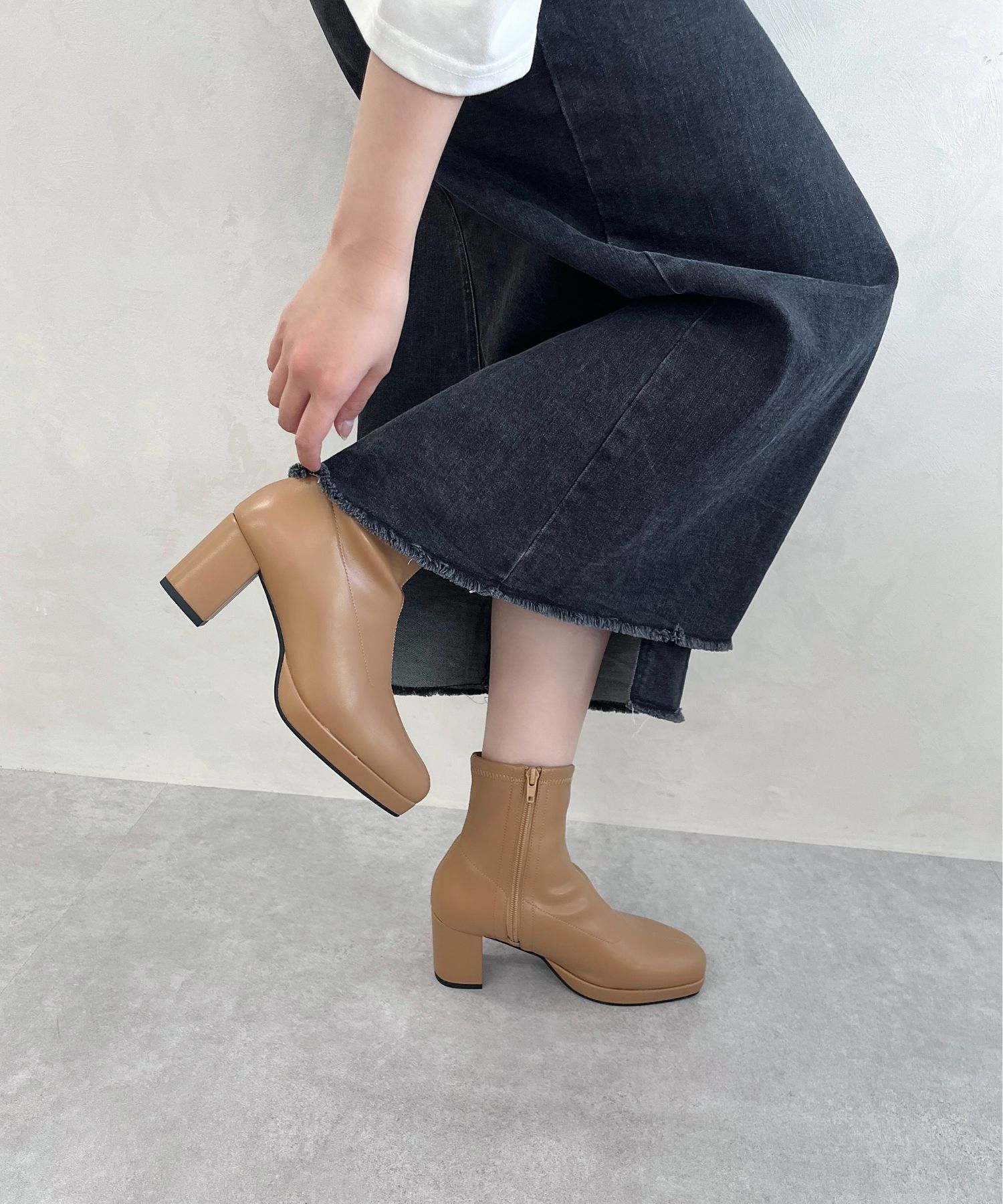 ORiental TRaffic「プラットフォームブーツ/31480」|ショートブーツ|