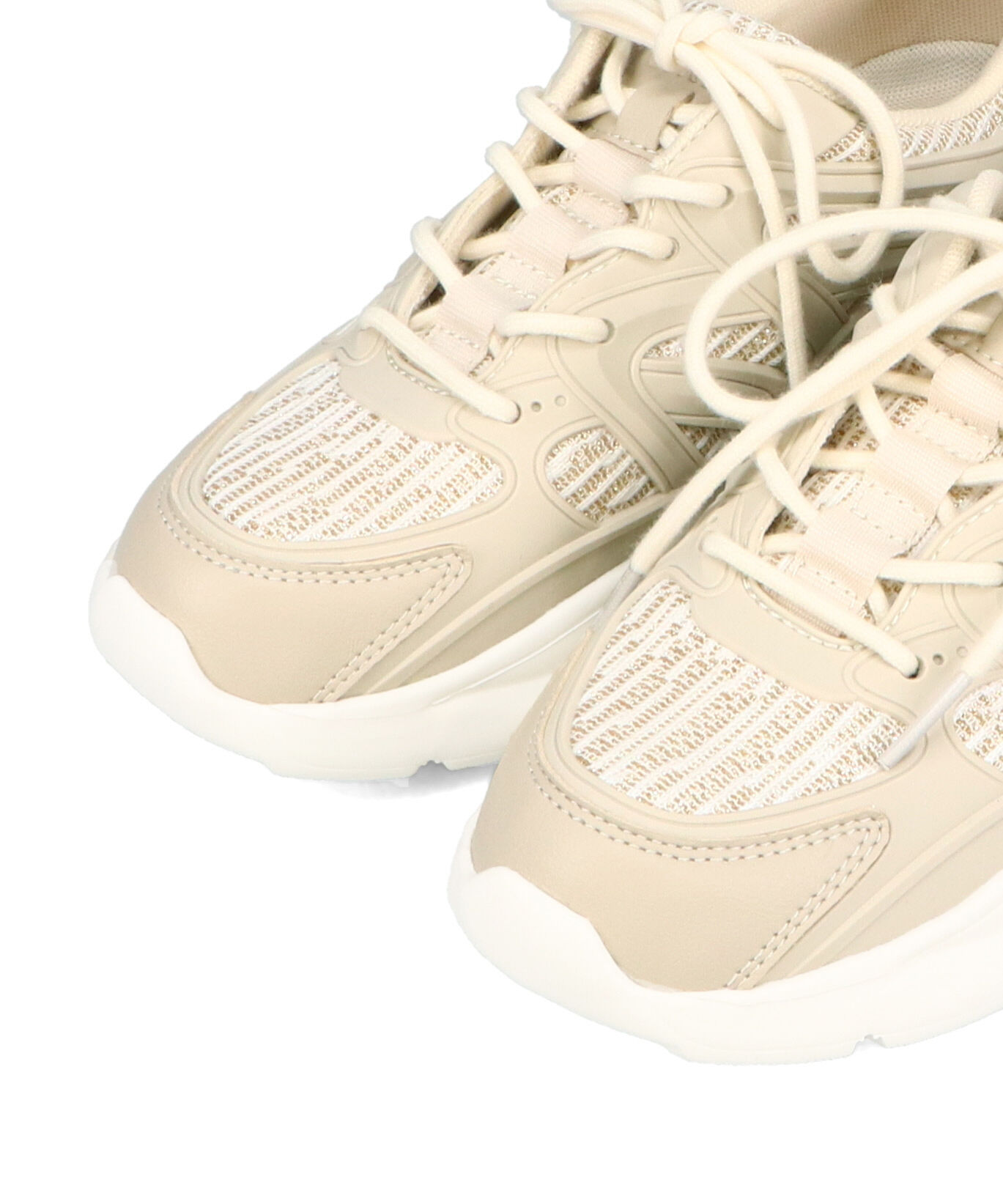 ORiental TRaffic「●2025春夏新作●ラバーパーツ&times;ラメ織りレーススニーカー/OT3760」|スニーカー|