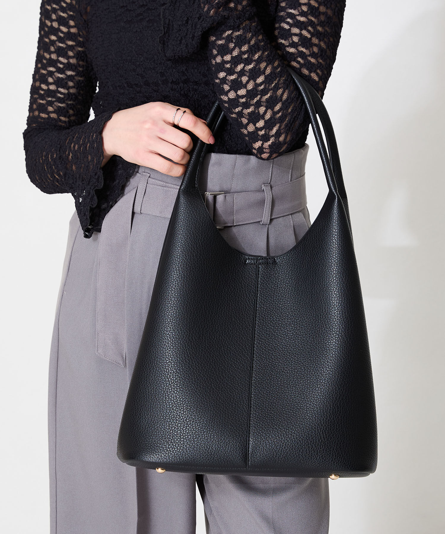 ORiental TRaffic「ショルダーホーボー バッグ /BA-257 ショルダーバッグ オフィスバッグ 大容量バッグ」|ショルダー・メッセンジャー|