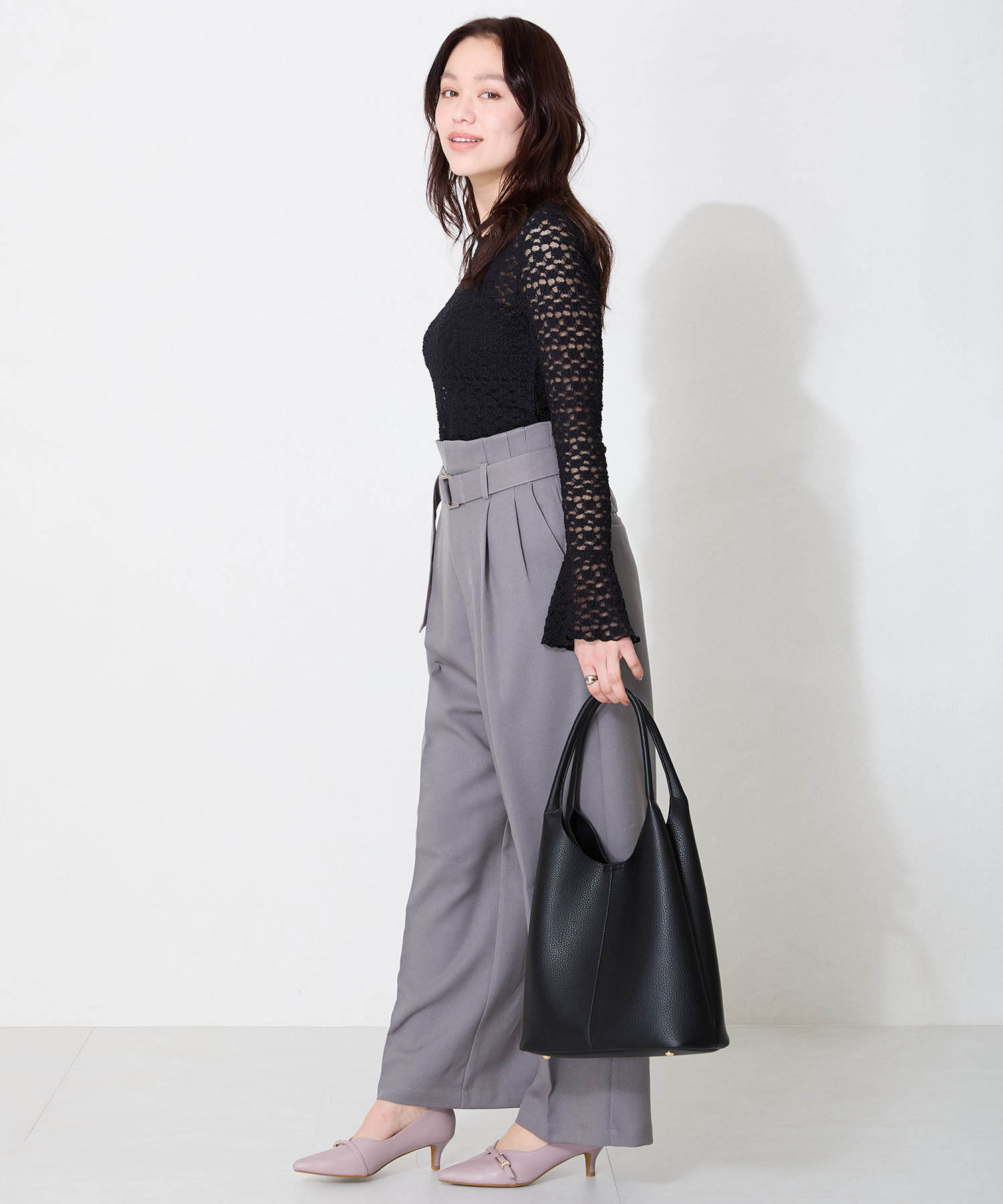 ORiental TRaffic「ショルダーホーボー バッグ /BA-257 ショルダーバッグ オフィスバッグ 大容量バッグ」|ショルダー・メッセンジャー|