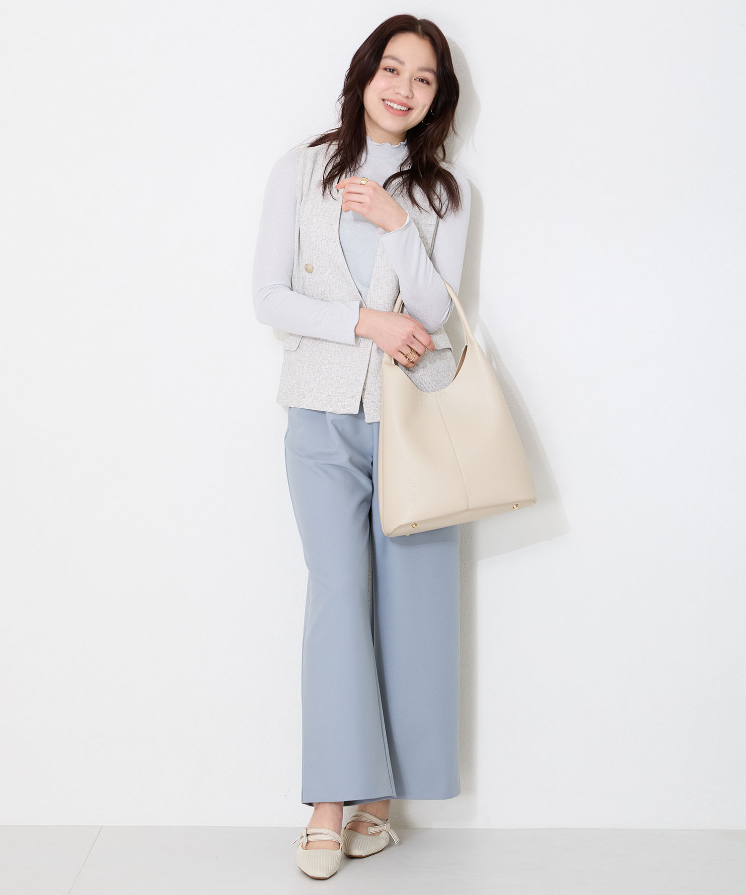 ORiental TRaffic「ショルダーホーボー バッグ /BA-257 ショルダーバッグ オフィスバッグ 大容量バッグ」|ショルダー・メッセンジャー|