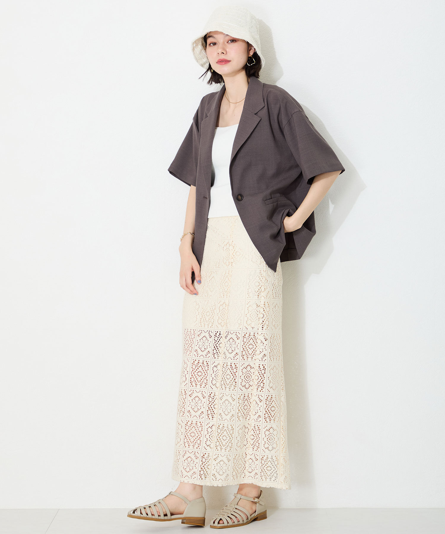 WA Oriental TRaffic「【トレンド】●2025春夏新作●ナローストラップグルカシューズ/52114 グルカサンダル フラット 人気」|サンダル|