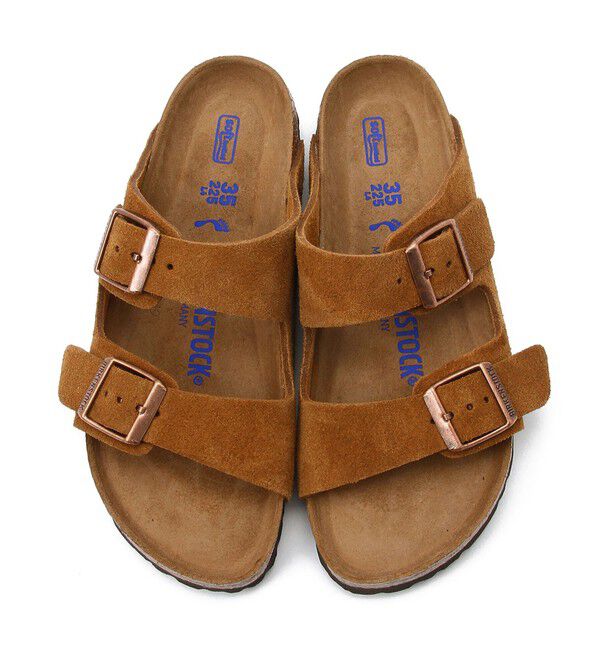 BIRKENSTOCK「【ビルケンシュトック】アリゾナ ソフトフットベッド/ミンク/サンダル メンズ レディース」|サンダル|