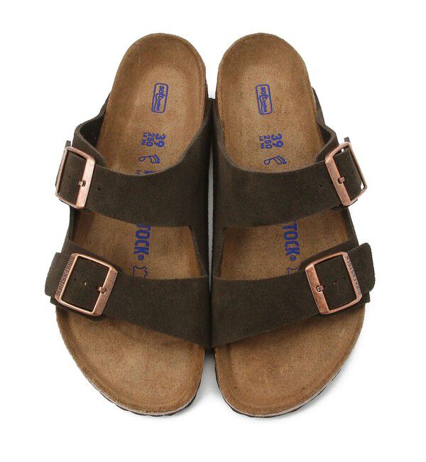 BIRKENSTOCK「【ビルケンシュトック】アリゾナ ソフトフットベッド/モカ スエード/サンダル メンズ レディース」|サンダル|