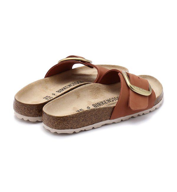 BIRKENSTOCK「【ビルケンシュトック】マドリッド ビッグバックル/ブランデー ヌバックレザー/サンダル レディース」|サンダル|