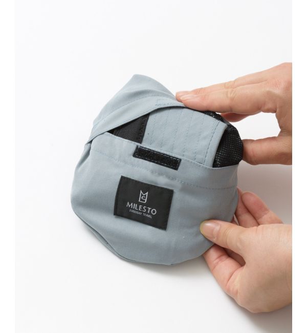 MILESTO「ポケッタブルUVハット」|ハット|