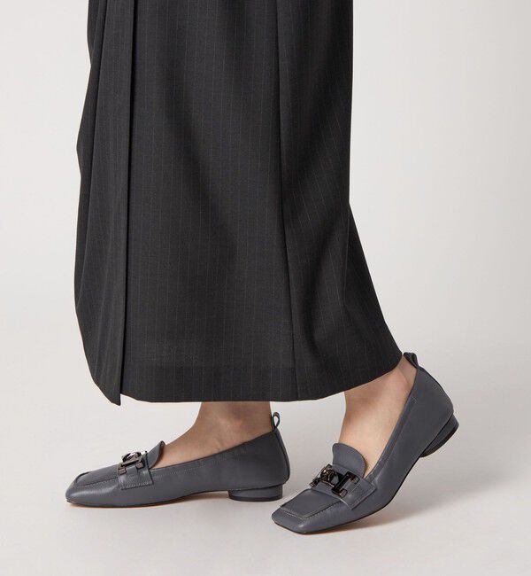 ODETTE E ODILE「ギャザービットモカ フラット15&uarr;」|ローファー|