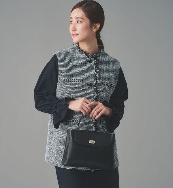 UNITED ARROWS「ダブルフェイス ワンハンドル バッグ」|ハンドバッグ|