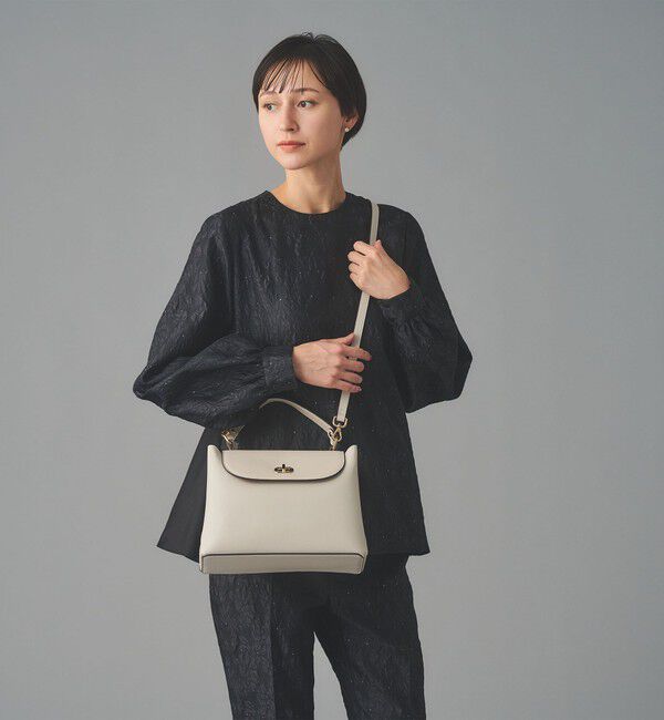 UNITED ARROWS「ダブルフェイス ワンハンドル バッグ」|ハンドバッグ|