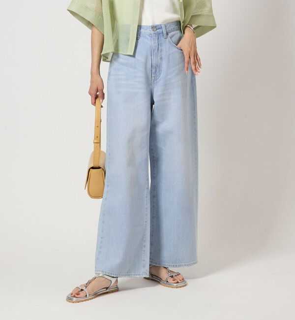 UNITED ARROWS green label relaxing「［size SHORT/TALLあり］ワイド デニム パンツ」|デニム|