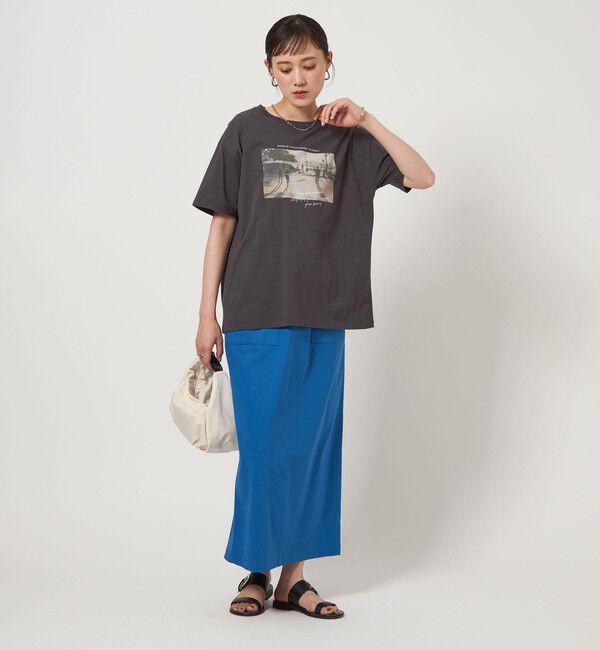 UNITED ARROWS green label relaxing「【WEB限定】＜at ease＞フォトグラフィック ショートスリーブ Tシャツ」|Tシャツ・カットソー|