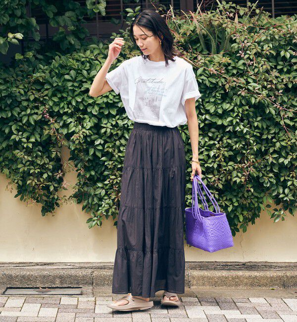 UNITED ARROWS green label relaxing「【WEB限定】＜at ease＞フォトグラフィック ショートスリーブ Tシャツ」|Tシャツ・カットソー|