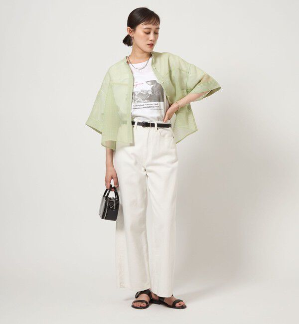 UNITED ARROWS green label relaxing「【WEB限定】＜at ease＞フォトグラフィック ショートスリーブ Tシャツ」|Tシャツ・カットソー|