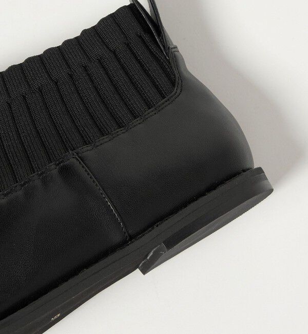 UNITED ARROWS green label relaxing「ストレッチ フラット ショートブーツ 撥水」|ロングブーツ|