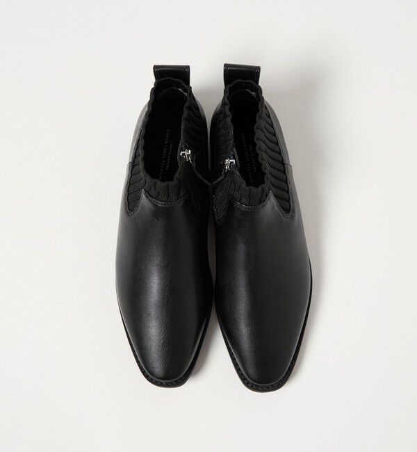 UNITED ARROWS green label relaxing「ストレッチ フラット ショートブーツ 撥水」|ロングブーツ|