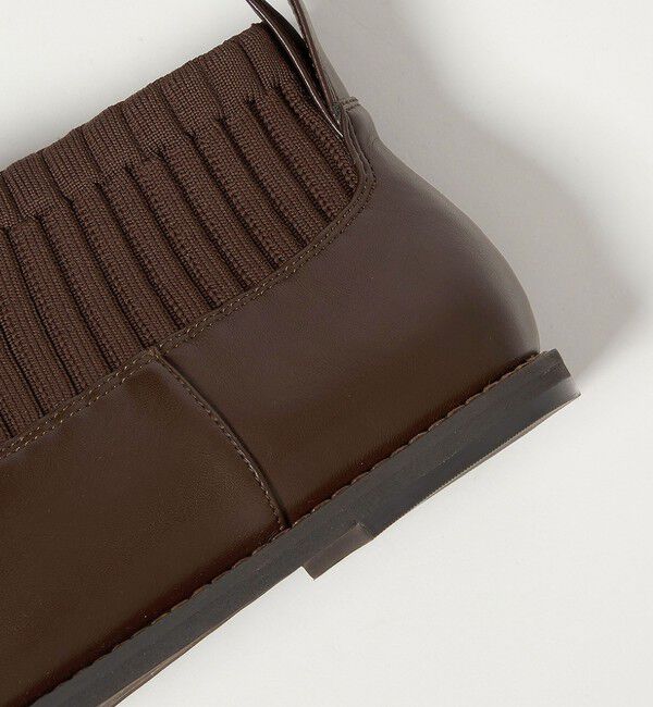 UNITED ARROWS green label relaxing「ストレッチ フラット ショートブーツ 撥水」|ロングブーツ|