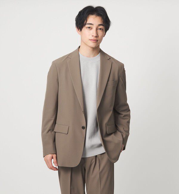 UNITED ARROWS green label relaxing「A+ ポリエステル タック モックネック 長袖 ニット -ウォッシャブル-」|ニット・セーター|