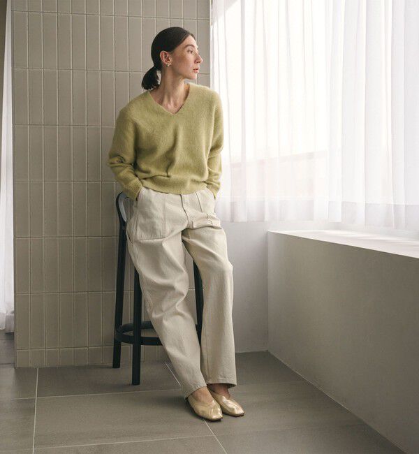 BEAUTY&YOUTH UNITED ARROWS「Vカットステッチ フラットシューズ」|バレエシューズ|