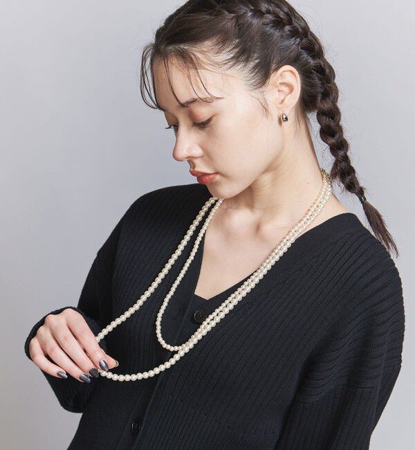 BEAUTY&YOUTH UNITED ARROWS「パールモチーフ 3連 ロングネックレス -4WAY-」|ネックレス|