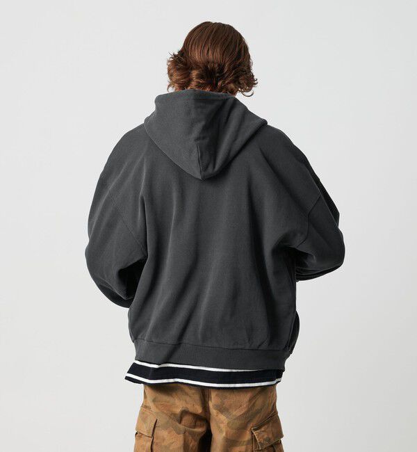 MONKEY TIME「オゾンウォッシュ フレンチテリー フルジップ フーディー」|カーディガン|