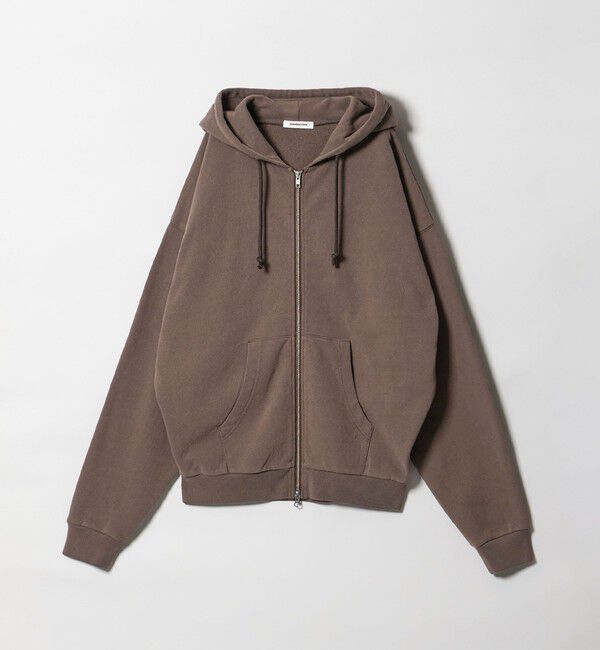 MONKEY TIME「オゾンウォッシュ フレンチテリー フルジップ フーディー」|カーディガン|DK.BROWN