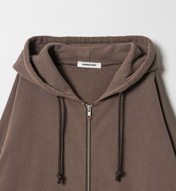 MONKEY TIME「オゾンウォッシュ フレンチテリー フルジップ フーディー」|カーディガン|