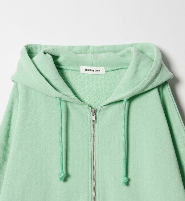 MONKEY TIME「オゾンウォッシュ フレンチテリー フルジップ フーディー」|カーディガン|