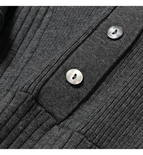 Ray BEAMS 「リブ ニット ポロ ワンピース」|ワンピース|