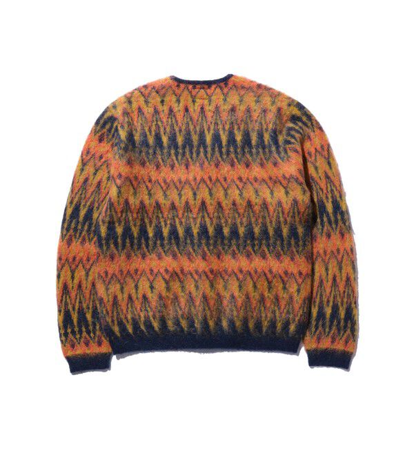 BEAMS PLUS「Cardigan Double Jacquard Chevron Pattern」|ニット・セーター|