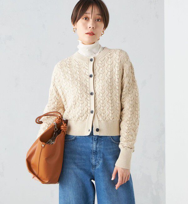 SHIPS for women「〈手洗い可能〉ドライタッチ リブ タートル」|Tシャツ・カットソー|