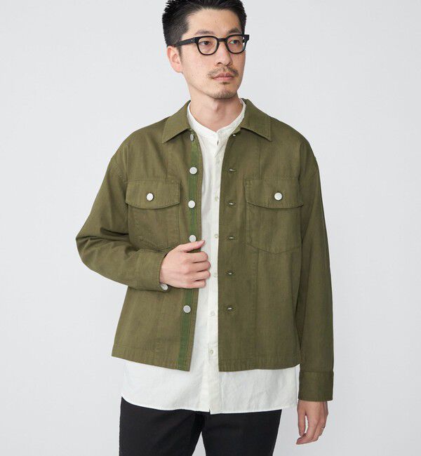 SHIPS「SHIPS: ミリタリー カバー シャツ ジャケット」|ミリタリージャケット|