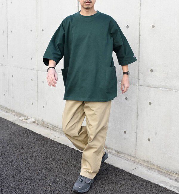 SHIPS any「【SHIPS any別注】Champion: ドルマン キャンプポケット Tシャツ 25SS◇」|Tシャツ・カットソー|