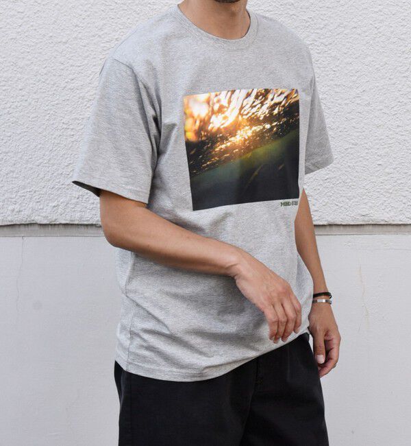 SHIPS any「SHIPS any: オーシャン フォトグラフ プリント ワンポイント 刺繍 Tシャツ◇」|Tシャツ・カットソー|