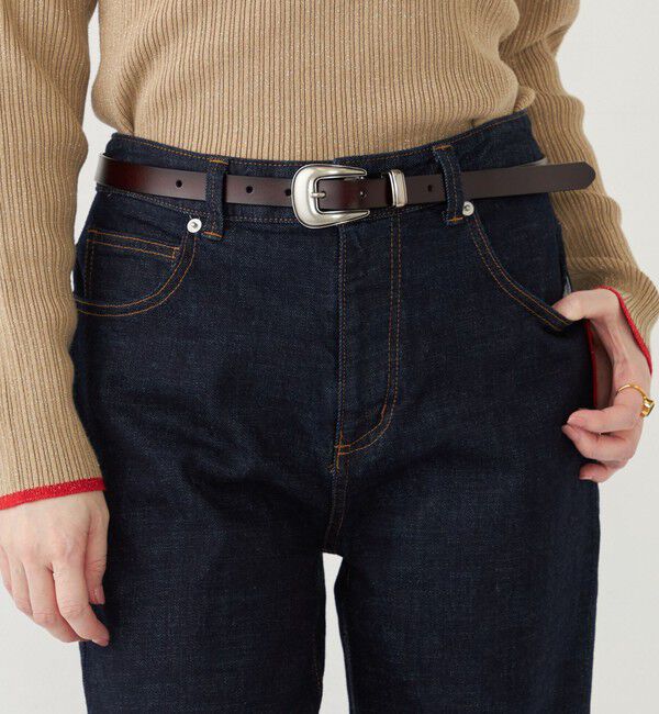 SHIPS Colors 「SHIPS Colors:メタルループ ウエスタン ベルト◇」|ベルト|ブラウン