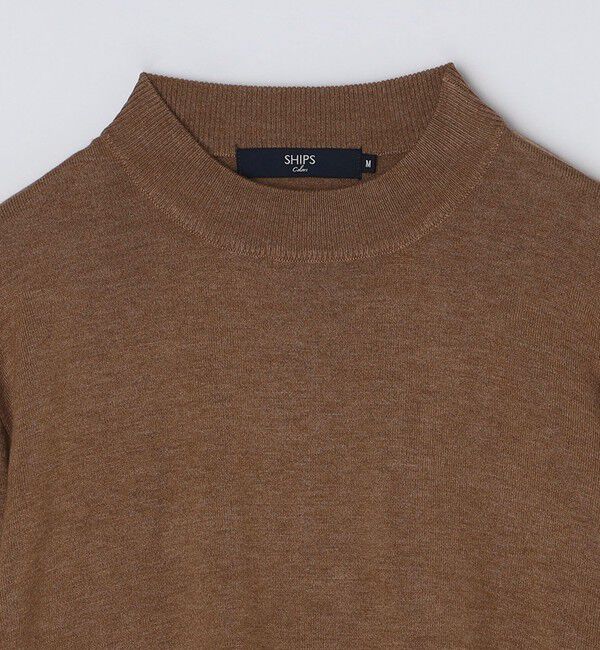 SHIPS Colors 「SHIPS Colors:〈吸湿発熱・手洗い可能〉Solist(R) Heat モックネック ニット」|ニット・セーター|