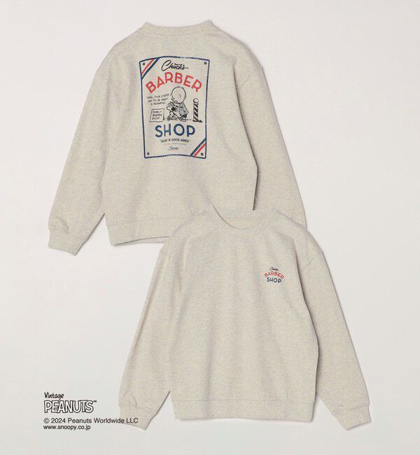 SHIPS any「SHIPS any: SNOOPY コラボ カルチャー グラフィック バック プリント スウェット<KIDS>◇」|スウェット・ジャージ|シルバーグレー