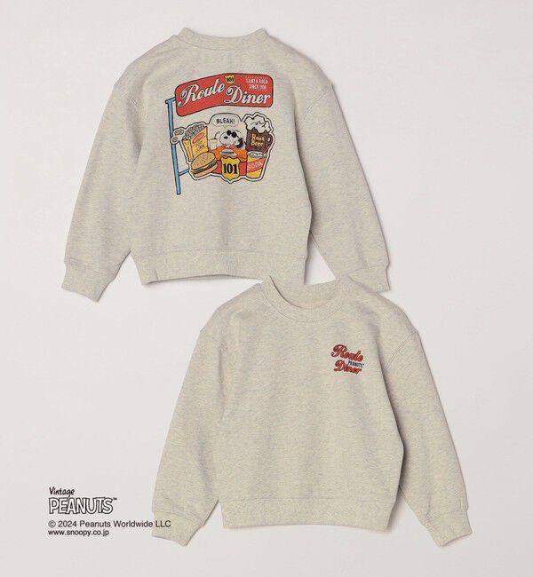 SHIPS any「SHIPS any: SNOOPY コラボ カルチャー グラフィック バック プリント スウェット<KIDS>◇」|スウェット・ジャージ|トップグレー