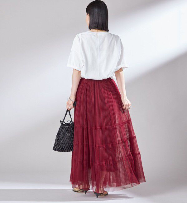 SHIPS for women「【SHIPS別注】81BRANCA:ロゴ 5分袖 TEE」|Tシャツ・カットソー|