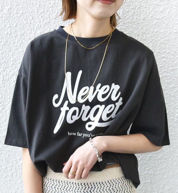 SHIPS for women「【SHIPS別注】81BRANCA:ロゴ 5分袖 TEE」|Tシャツ・カットソー|