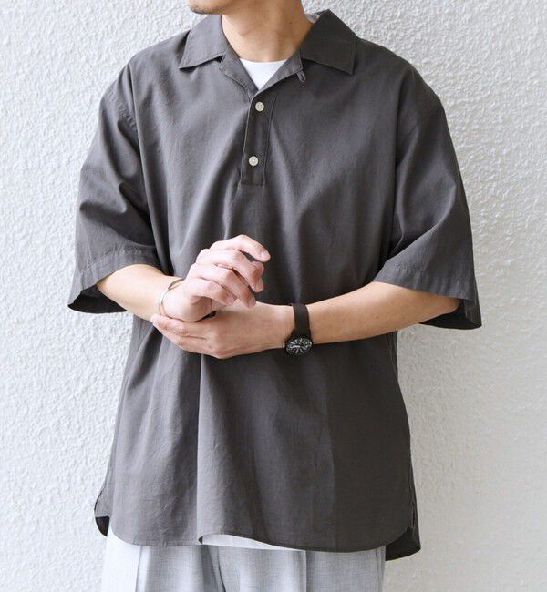 SHIPS any「SHIPS any:〈洗濯機可能〉コットン/リネン オープンカラー プルオーバー シャツ◇」|シャツ・ブラウス|