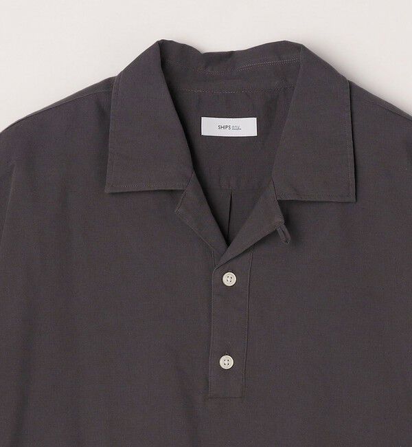 SHIPS any「SHIPS any:〈洗濯機可能〉コットン/リネン オープンカラー プルオーバー シャツ◇」|シャツ・ブラウス|