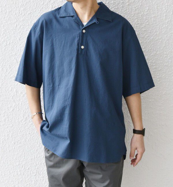 SHIPS any「SHIPS any:〈洗濯機可能〉コットン/リネン オープンカラー プルオーバー シャツ◇」|シャツ・ブラウス|