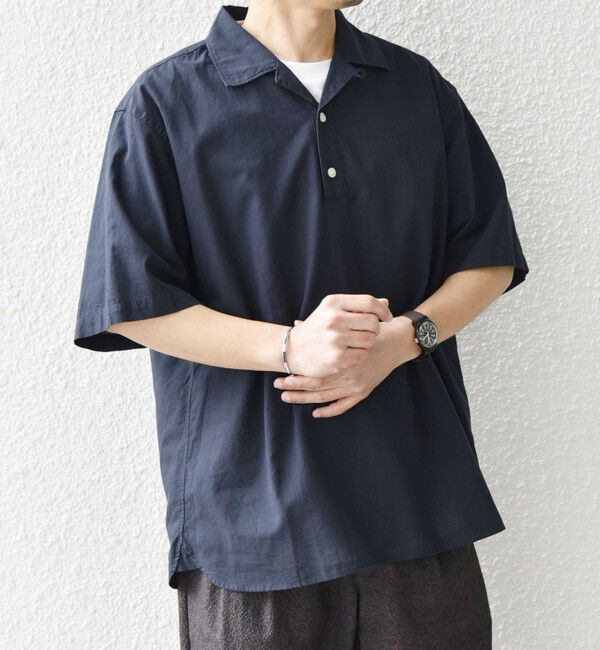 SHIPS any「SHIPS any:〈洗濯機可能〉コットン/リネン オープンカラー プルオーバー シャツ◇」|シャツ・ブラウス|