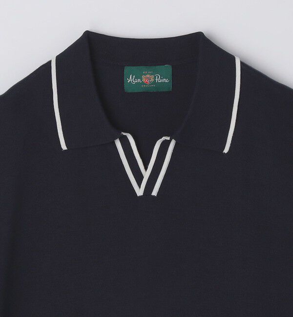 SHIPS「ALANPANE:16ゲージ コットン スキッパー ニット ポロシャツ」|ニット・セーター|