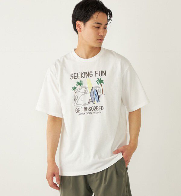 SHIPS Colors 「SHIPS Colors: パッチワーク プリント Tシャツ」|Tシャツ・カットソー|